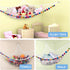 CanJoo Stuffed Animal Net, Stuffed Animal Hammock Wall Hanging Mesh Toy Hammock for Stuffed Animals Jumbo Stuff Animal Toy Organizer Storage Net Plush Toy Corner Net Holder for Kids' Play Room Bedroom White