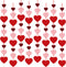 8 Packs Valentines Day Felt Heart Hanging String Garlands - NO DIY - Valentines Decorations - Valentine's Day Party Decorations Supplies - Valentines Burgundy Pink Red Heart Garland Decorations