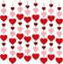 8 Packs Valentines Day Felt Heart Hanging String Garlands - NO DIY - Valentines Decorations - Valentine's Day Party Decorations Supplies - Valentines Burgundy Pink Red Heart Garland Decorations