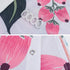 RLHHUG Budding Flowers Bathroom Shower Curtain Sets for Bathroom Decor Spring, Bath Curtains Hotel Decorative 72×72In with Hooks, Toilet Mat and Lid Cover ¦
