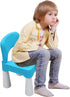 Plastic Kids Chair, Durable and Lightweight, 9.3" Height Seat, Indoor or Outdoor Use for Boys Girls Aged 2+ Blue