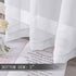 Tollpiz Sheer Curtain Linen Textured Living Room Curtains Sheer Light Filtering Rod Pocket Voile Curtain for Bedroom, 54 x 72 inches Long, White, Set of 2 Panels