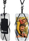 Gear Beast Cell Phone Lanyard - Neck Phone Holder w/ Card Pocket and Silicone Neck Strap - Compatible with Most Smartphones, Black