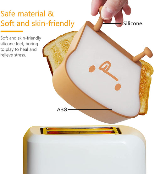 QANYI Cute Night Light Toast Bread LED Night lamp with Rechargeable and Timer, Portable Bedroom Bedside Bed lamp Birthday Gifts Ideas for Tween Teenage Teenager Teen Girls Boys Women