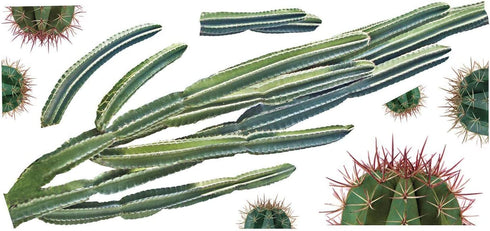 RoomMates RMK3860GM Cactus Peel and Stick Giant Wall Decals