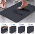 Super Absorbent Floor Mat, GOYLSER Thin Bathroom Rugs Home Floor Mats, Super Absorbent Bath Mat Quick Dry Bathroom Carpet Floor Doormat (Navy)