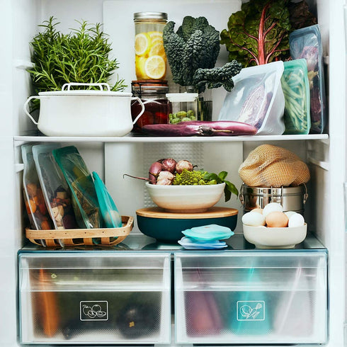 Stasher Platinum Silicone Food Grade Reusable Storage Bag, Clear (Snack) | Reduce Single-Use Plastic | Cook, Store, Sous Vide, or Freeze | Leakproof, Dishwasher-Safe, Eco-friendly | 12 Oz