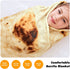 CASOFU Burritos Blanket, Giant Flour Tortilla Throw Blanket, Novelty Tortilla Blanket for Your Family, Soft and Comfortable Flannel Taco Blanket for Kids. (Yellow, 60 inches)