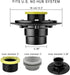 Orhemus 2 inch Shower Drain Base Flange Kit with Rubber Coupler Gasket, Threaded Adjustable Ring Adaptor for No Hub Square Linear Floor Drain Installation