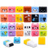 Sooez 12 Pack Pencil Erasers, Cute Erases Pencil Eraser with Clean up Roller Pencil Eraser Shaving Roller Case Erasers for Party Favors Gift Supplies