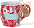 You Are Loved Crimson Floral 13 Ounce Ceramic Mug