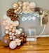 126PCS Boho Brown Dusty Rose Pink Nude Ivory White Baby Shower Balloons Balloon Garland Arch Kit, Teddy Bear Jungle Safari Baby Shower Birthday Party Decorations Supplies for Boy Girl