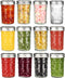 Mason Jars 8 oz 12 Pack Mini Jelly Jars With Regular Mouth Airtight Lids and Bands, Small Glass Jars for Jam, Honey, Meal Prep, Overnight Oats, Wedding Favors, Shower Favors, Salads, Baby Foods