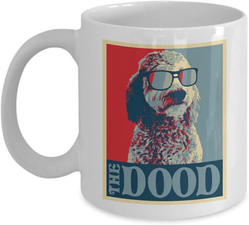 The Dood Goldendoodle Coffee Mug by SnowDog Tees, 11 oz.