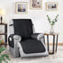 TAOCOCO Non-Slip Recliner Chair Cover Sofa Slipcover, Pet Cover for Small Recliner Chair with Elastic Straps, Washable Reclining Chair Cover Recliner Furniture Protector (23'' Small, Black)