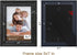 Picture Frames 5x7 Black (set of 6 Pack) - Rustic Farmhouse Wooden Frame - Photo Frame with Polished High Definition Glass for Table Top and Wall Mounting