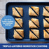 Granitestone Bakeware Nonstick Cookie Sheet XL Baking Tray, Even Heat & Non-Warp Technology, Ultra Nonstick Mineral Coating & Dishwasher Safe, Pro Heavy-Duty Chef™s Bakeware 17.7? x 12.7? Full Sized