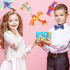 JOYGOGO 50 Pack Valentines Foam Airplanes and 50 Pack Valentine Cards for Kids, Valentines Gifts for Kids Classroom, Party Favors, Valentine Treats for School