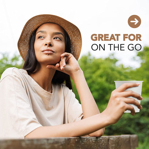 12 Oz. Disposable Paper Coffee Cups, 100-Pack Premium Cafe Coffee Cups - Grab 'n Go Hot Cups, Travel Cup for Home, Office, Cafe, Restaurant (100 Cups ONLY)