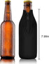 12 Pack Beer Bottle Cooler Sleeves Keep Drink Cold Zip-up Extra Thick Neoprene Insulated Sleeve Cover with Bottle Opener?12 Pack, Multi)
