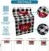 Valentine's Day Table Runner 13x90 Inch, Romantic Red Love Heart Vintage Black White Buffalo Plaid Table Runner Dresser Scarves for Valentines Day Dinner Parties Washable Cotton Linen Table Runners