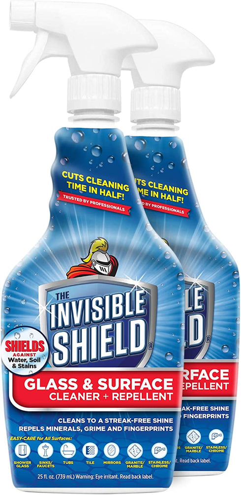 Invisible Shield Glass & Surface Cleaner and Repellent 25 fl. oz. Cleans and Protects against future dirt on multi surfaces by UNELKO- Clean-X Invisible Shield (2)