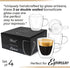 DLux Espresso Coffee Cups 3oz, Double Wall, Clear Glass set of 4 Glasses with Handles, Insulated Borosilicate Glassware Tea Cup