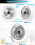 viniper Battery Operated Fan, Small Desk Fan : 3 Speeds & 8-24 Hours Longer Working, 180° Rotation, Optimised Portable USB Rechargeable Fan , Small but Mighty, for Home/Office (6.2 inch, Black)