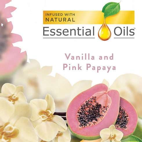 Air Wick plug in Scented Oil 5 Refills, Vanilla & Pink Papaya, (5x0.67oz), Essential Oils, Air Freshener, Packaging may vary,Vanilla & Pink Papaya