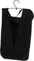 Household Essentials 149-1 Hanging Cotton Canvas Laundry Hamper Bag - Black