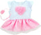 Sophia's 15 Inch Baby Doll Clothes 2 Pc. Set, Detailed Pink Heart Top, Tutu Skirt & Headband Fits 15 Inch Baby Dolls! Heart Dress & Headband|Plus Gift Bag |Doll Not Included