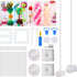 AXHJ Balloon Column Kit 2 Set , 63 inch Height Balloon Stand with Base,Pole, Balloon Rings,Glue Dot,Tying Tool,Flower Clip,Balloon Pump,Balloon Stand Kit for Birthday Wedding Party Decorations