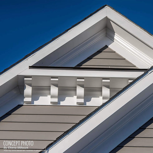 Ekena Millwork COR05X05X12DA 5 1/4-Inch W x 5 3/8-Inch D x 12 1/4-Inch H Damon Corbel