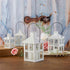 Kate Aspen White Lantern, 9 Inch Decorative