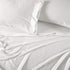 Brielle Home Tencel Lyocell Sateen Pillowcase Set 300 Thread Count Easy Care Luxury Feel Pillow Case Set, White, Standard