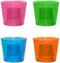 Party Essentials Hard Plastic 4-Ounce Bomber Cups, Assorted Neon, 12-Count