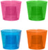Party Essentials Hard Plastic 4-Ounce Bomber Cups, Assorted Neon, 12-Count
