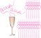 Bride Straw Bachelorette Party Supplies Diamond Straws 20PCS Plastic Drinking Smoothie Straws Bridal Shower Favors Supplies Hen Party Decorations Bride to Be Gift Pink