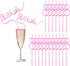 Bride Straw Bachelorette Party Supplies Diamond Straws 20PCS Plastic Drinking Smoothie Straws Bridal Shower Favors Supplies Hen Party Decorations Bride to Be Gift Pink