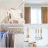 Shower Curtain Rod Tension No Drill, Spring Tension Rod for Windows, Stainless Steel Curtain Rod Adjustable 26-47 Inches, Tension Shower Rod for Bathroom, Kitchen, Window, Closet, Doorway, White