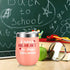 Teacher Appreciation Gifts for Teacher,Valentines Day Gifts for Teachers Women Teacher Professor-12 OZ Stainless Steel Wine Tumbler with Lid Straws for Christmas Stocking Stuffers,Birthday,Anniversary