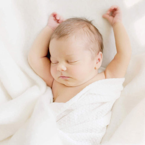First Landings Baby Wrap | Set of 3 Premium Knit Wraps | Newborn Photography Props for Boy or Girl Photoshoot | Unisex Newborn Receiving Blankets or Baby Swaddle Wrap