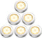 Phulu Fulu Motion Sensor LED Night Light, Non-Fall Battery Night Light Wireless, Stick-on Magnet Closet Lights, Safe Lights for Stairs, Hallway, Bathroom, Kitchen, Cabinet (Warm White-Pack of 6)