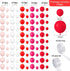 100 Pieces Red Pink White Balloons Garland Arch Valentines Decorations Balloons Set with 2 Pieces Heart Tinsel Fringe Curtains Party Supplies for Valentines Wedding Anniversary Engagement Party