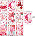DmHirmg Valentine's Day Window Clings Decorations, Valentines Window Decal Stickers Valentine's Day Decorations Removable Window Sticker Decals for Home Party Wedding Anniversary Decorations (9 Sheet)