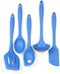 Chef Craft Premium Silicone Kitchen Tool and Utensil Set, 5 Piece, Blue