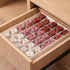 Qozary 30 Cells or 20 Cells Sock Organizer with Solid Bottom, Underwear Organizer Drawer Dividers, Closet Organizer and Storage Box for Storing Panties, Lingerie, Undergarment, Underwear