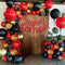 Red and Black Gold Balloons Birthday Valentines Day Party Decorations for Women, Red and Black Gold Balloon Garland Arch Kit, 18th 21st 30th 40th 50th 60th Birthday Party Decorations for Women Her