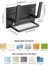 Self Adhesive & Wall Mount Aluminum Pot Lid Rack,Pan Cover Racks,Cutting Board Storage of Black FAYCHE