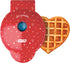 DASH DMWH100HP Mini Maker for Individual Waffles, Hash Browns, Keto Chaffles with Easy to Clean, Non-Stick Surfaces, 4 Inch, Red Love Heart